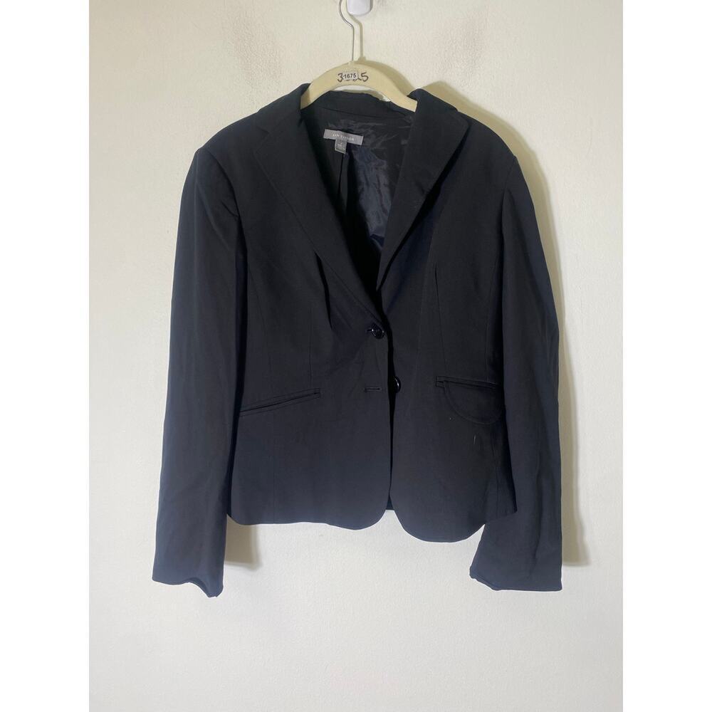 Ann Taylor Black Classic Long Sleeve Blazer Size 4